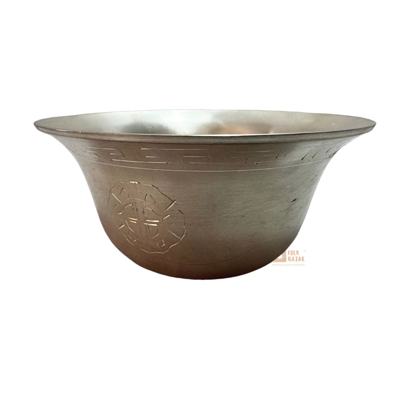 White Metal  Ting (Offering bowl) (Set of 7)